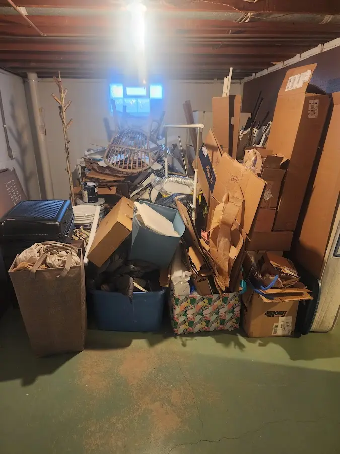 Roll-off dumpster container at job site for Roll Off Dumpster Rental in LaGrange